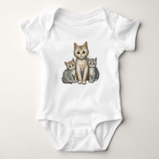 Three Little Kittens Baby Bodysuit