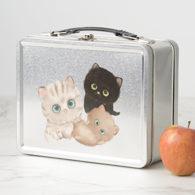 three little kittens metal lunch box (In Situ)
