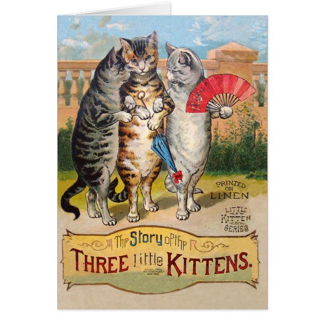 Three Little Kittens Mother Goose Illustration (Front)