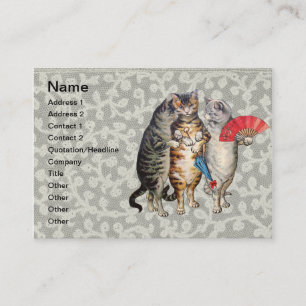 Three Little Kittens Mother Goose Illustration Business Card