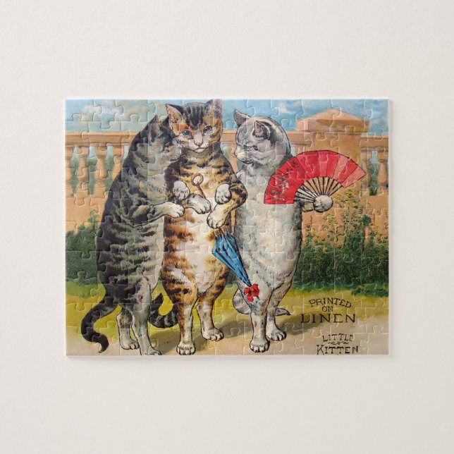 Three Little Kittens Mother Goose Illustration Jigsaw Puzzle (Horizontal)