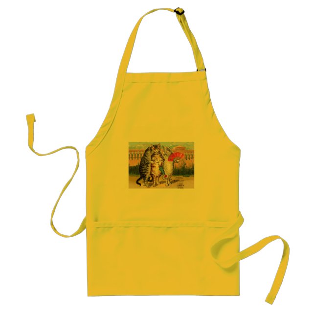 Three Little Kittens Mother Goose Illustration Standard Apron (Front)