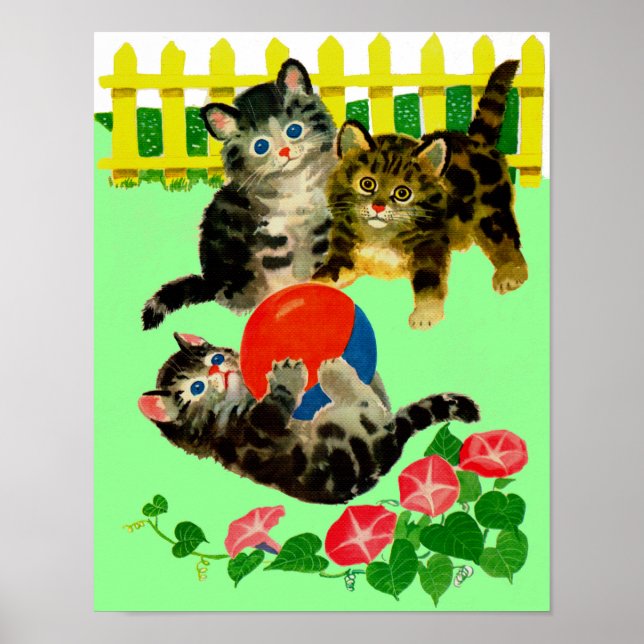 three little kittens poster (Front)