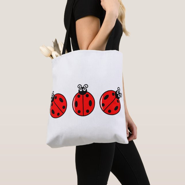 Three Little Ladybugs - All-Over-Print Tote Bag (Close Up)