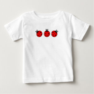 Three Little Ladybugs - Baby Fine Jersey T-Shirt