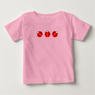 Three Little Ladybugs - Baby Fine Jersey T-Shirt