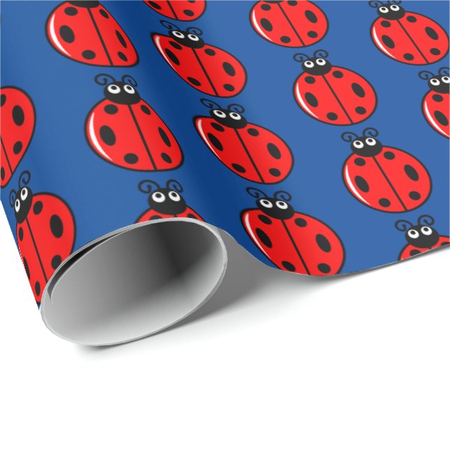 Three Little Ladybugs - Matte Wrapping Paper (Roll Corner)