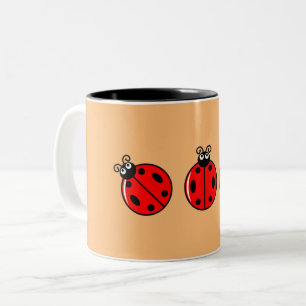 Three Little Ladybugs - Two-Tone Mug