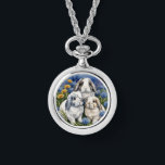 Three Little Lop Bunny Rabbits Necklace<br><div class="desc">Created by a bunny mom and inspired by our love of rabbits.</div>