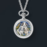 Three Little Lop Bunny Rabbits Necklace<br><div class="desc">Created by a bunny mom and inspired by our love of rabbits.</div>
