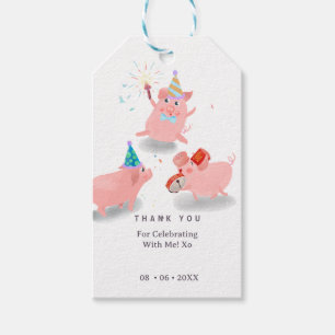 Three little pigs and the big bad wolf Gift Tags