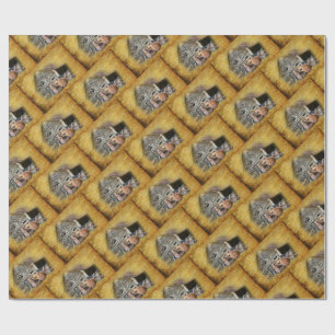 Three Little Pigs At The Rustic Barn Snoozing Wrapping Paper