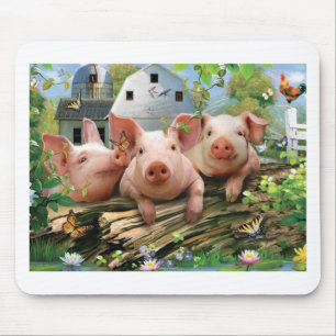 Three Little Pigs Mouse Pad