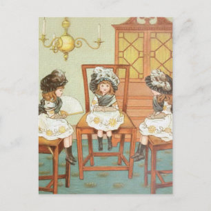 "Three Little Sisters" Postcard