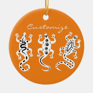 Three Lizards Thunder_Cove Southwest Style Ceramic Ornament
