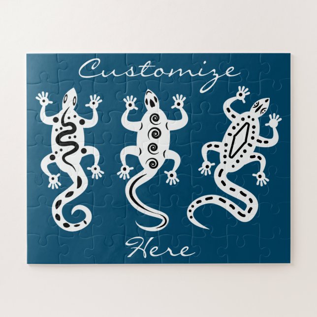 Three Lizards Thunder_Cove Southwest Style Jigsaw Puzzle (Horizontal)