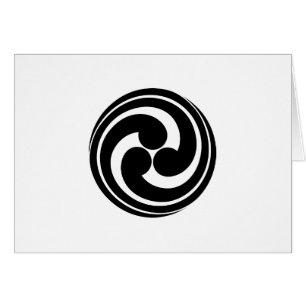 Three long-tailed swirls