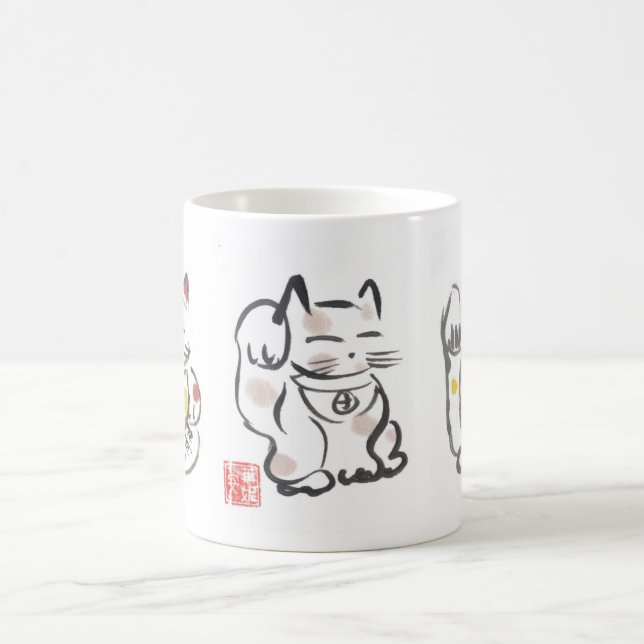 Three Lucky Cats Cup (Center)