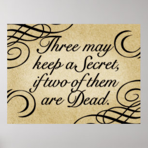 Three May Keep A Secret Poster