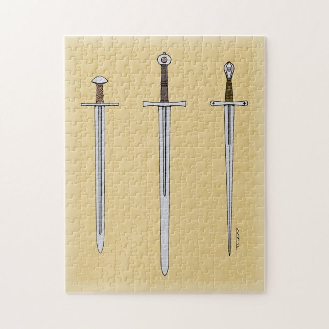 Three Mediaeval Swords 2016 Jigsaw Puzzle (Vertical)