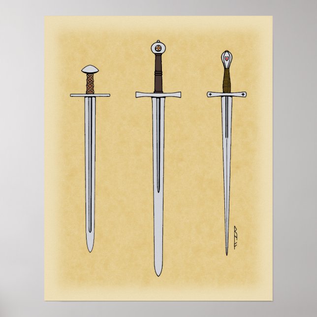 Three Mediaeval Swords 2016 Poster (Front)