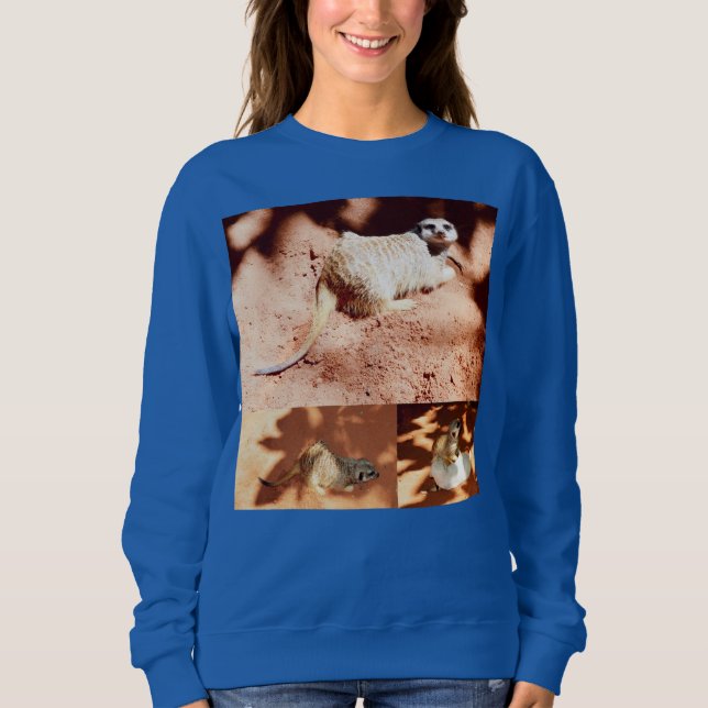 Three Meerkats Collage, Sweatshirt (Front)