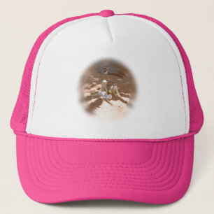 Three Meerkats Fun In The Sun, Truckers Hat