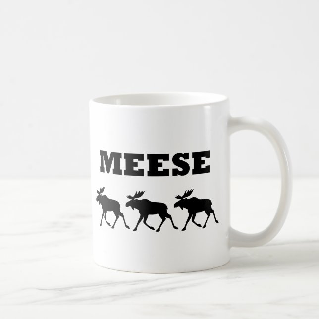 Three Meese Funny Coffee Mug (Right)