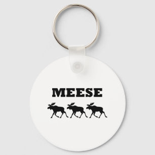 Three Meese Funny Key Ring