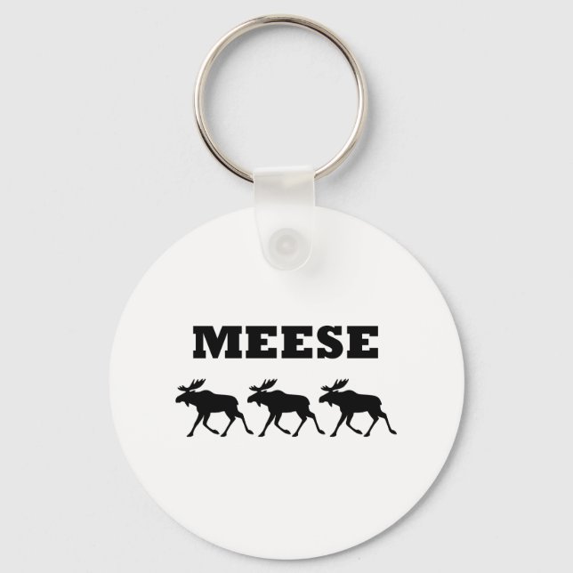 Three Meese Funny Key Ring (Front)