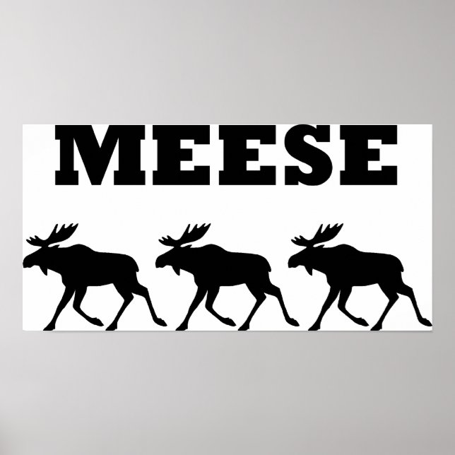 Three Meese Funny Poster (Front)