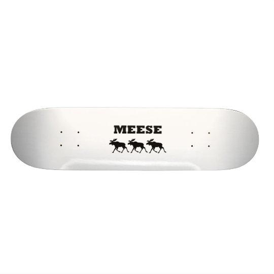 Three Meese Funny Skateboard Decks