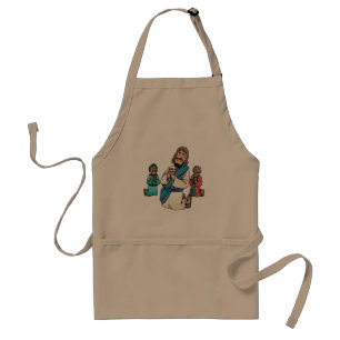 Three Men Praying Religious Apron