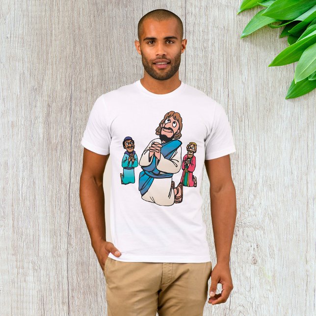 Three Men Praying Religious Mens T-Shirt (Creator Uploaded)