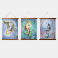 Three Mermaids Artwork by Molly Harrison