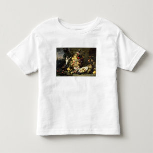 Three Monkeys Stealing Fruit (oil on canvas) Toddler T-Shirt