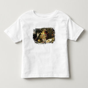 Three Monkeys Stealing Fruit (oil on canvas) Toddler T-Shirt