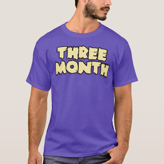 Three month 70s retro T-Shirt (Front)