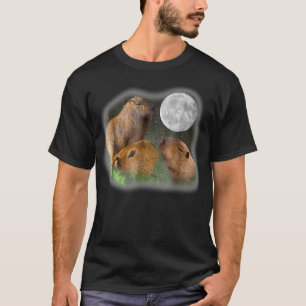 Three Moon Capybaras  T-Shirt