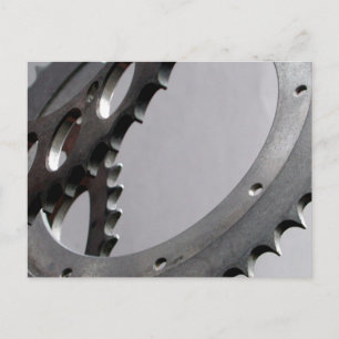 Three Motorcycle Gears Postcard