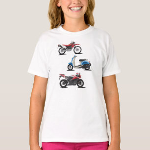 Three Motorcycles Girls T-Shirt