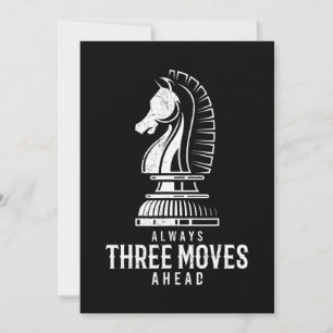 Three Moves Ahead I Chess Matt Game Chess Piece Holiday Card