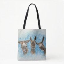 Three Mule Tote Bag