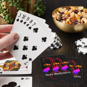 Three Musketeers with Knight Initial Playing Cards