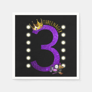 Three-nager MUA Princess Napkin