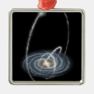 Three newly-discovered streams metal tree decoration