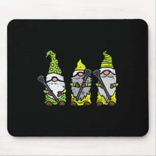 Three Nordic Gnomes Lacrosse Tomte Lax Player Men  Mouse Pad