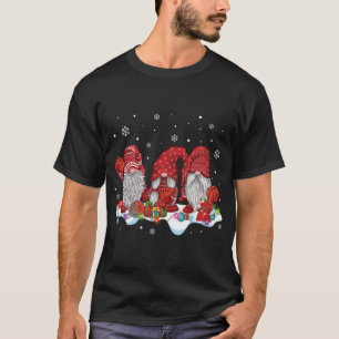 Three Nordic Gnomes Winter Christmas Basketball Lo T-Shirt