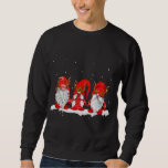 Three Nordic Gnomes Winter Christmas Swedish Elves Sweatshirt<br><div class="desc">Three Nordic Gnomes Winter Christmas Swedish Elves</div>