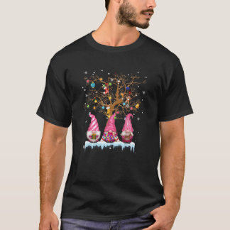 Three Nordic Gnomes Winter Christmas Swedish Elves T-Shirt